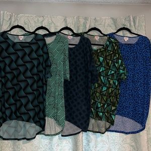 LOT OF 5 GUC LuLaRoe IRMA SIZE SMALL
